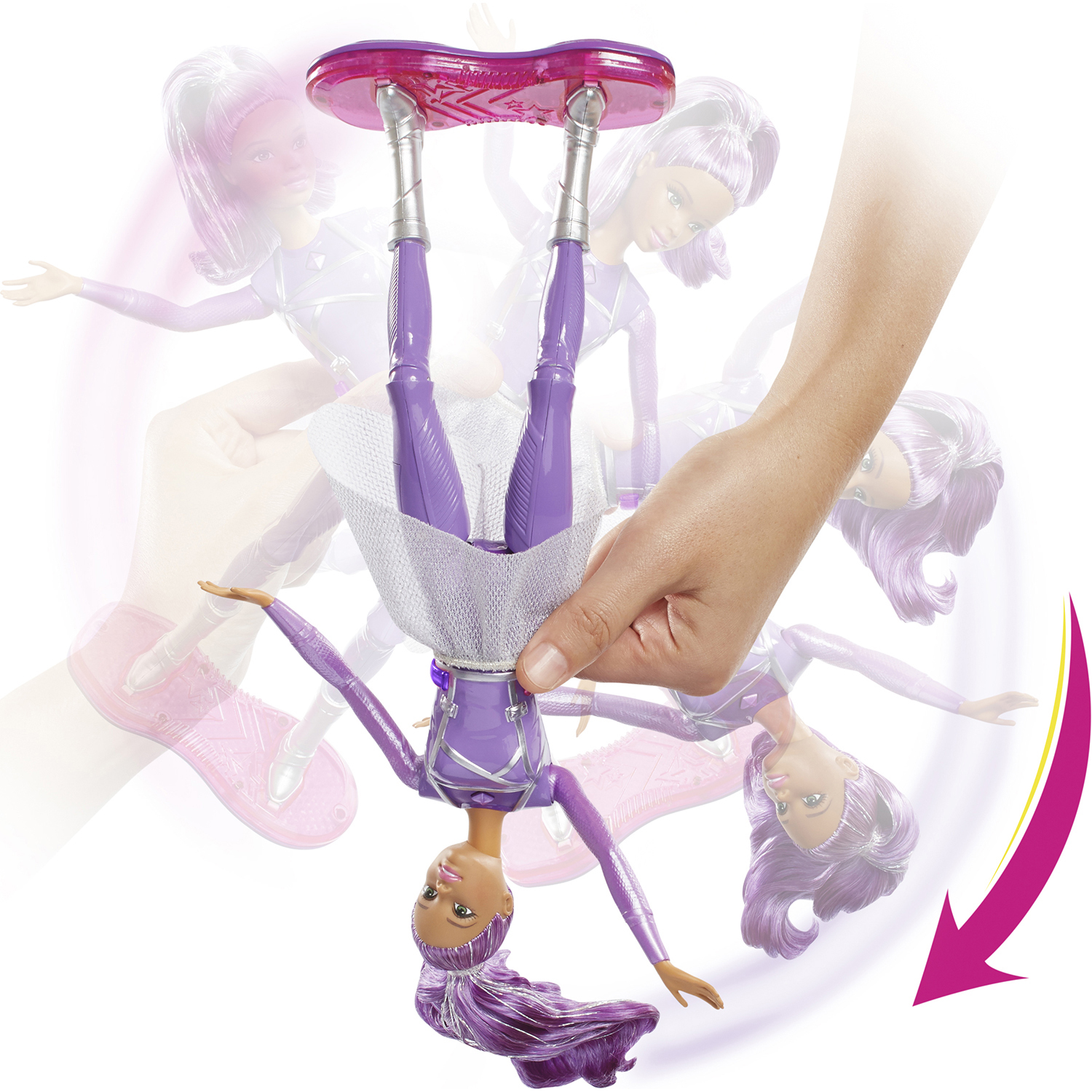 Кукла модельная Barbie с ховербордом DLT23 - фото 6