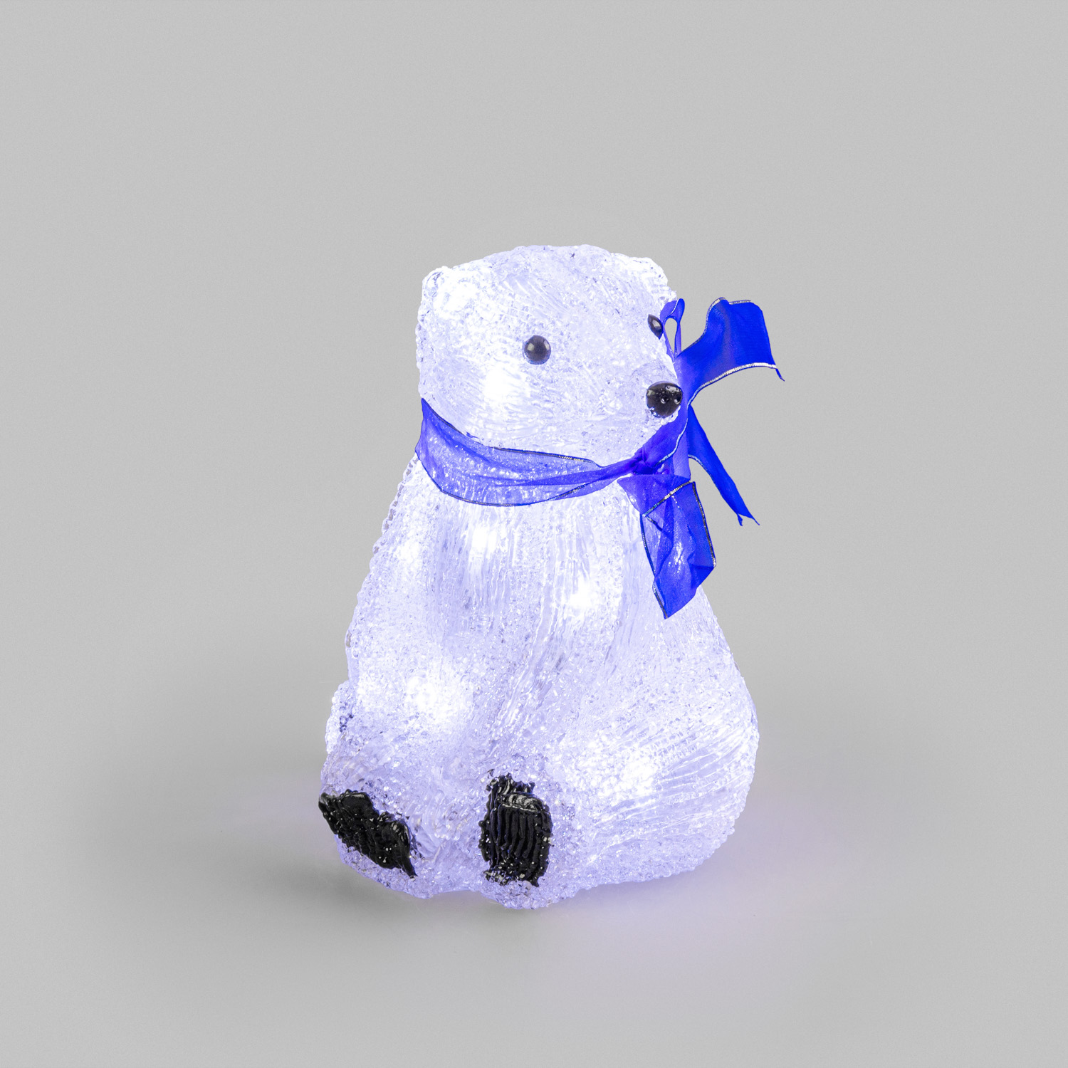 Акриловая светодиодная фигура-ночник NEON-NIGHT Белый мишка 513-247 - фото 6