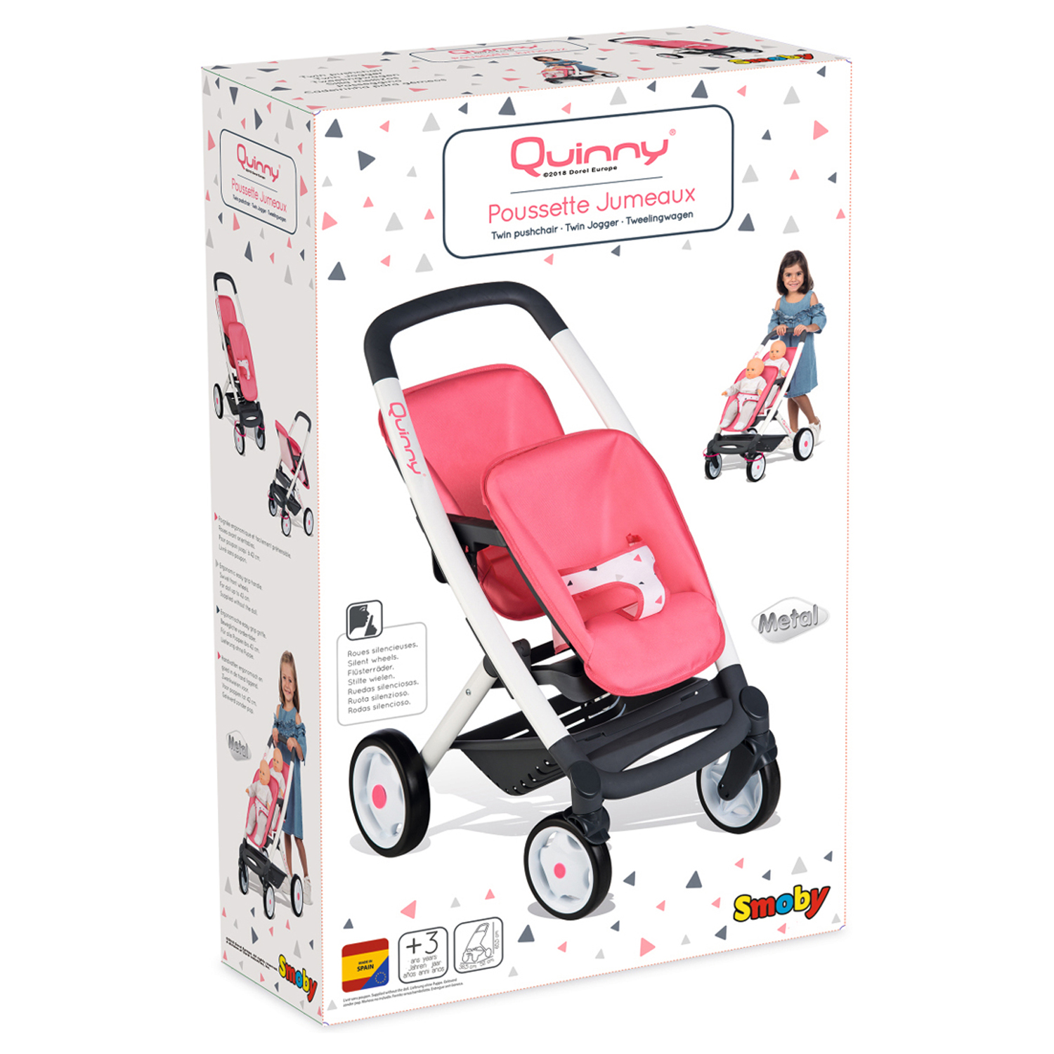 Прогулочная коляска для кукол Smoby 253298-МП - фото 5