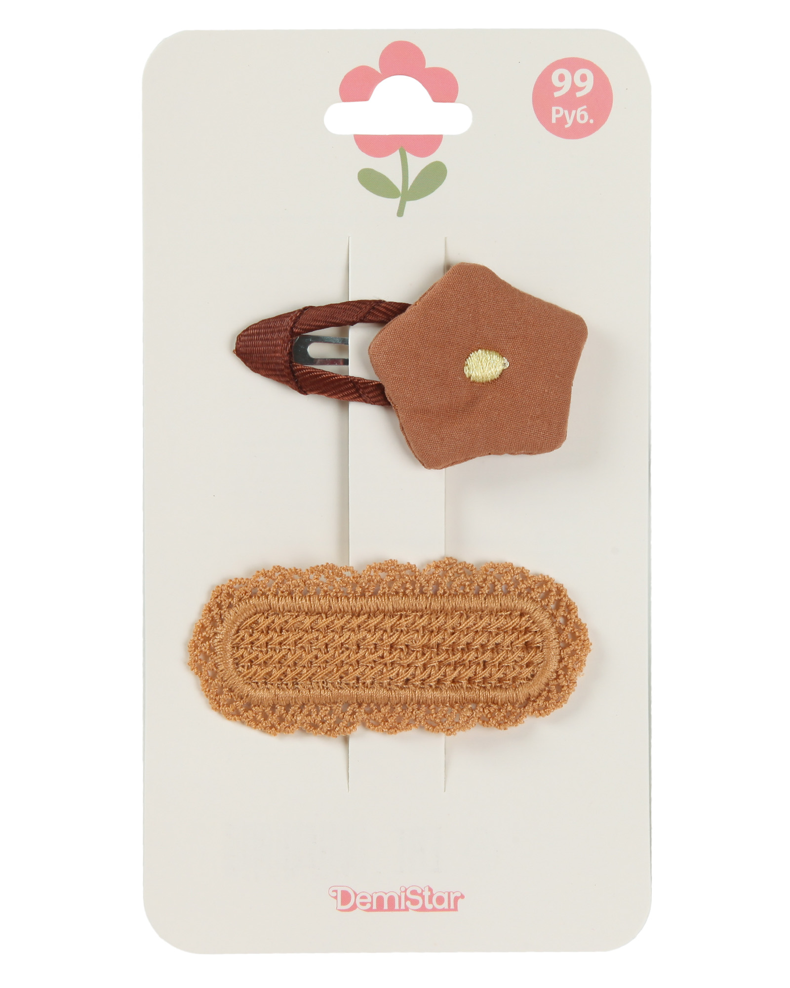 Заколка Demi Star Brown 2 шт. - фото 6
