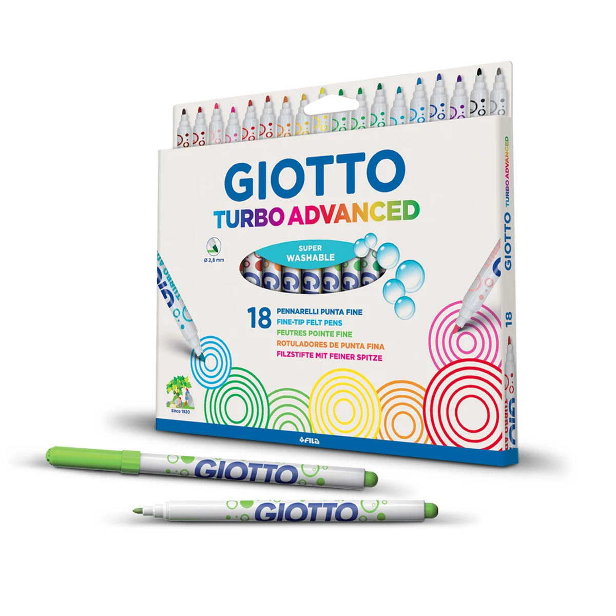 Фломастеры GIOTTO 18 цв. - фото 2