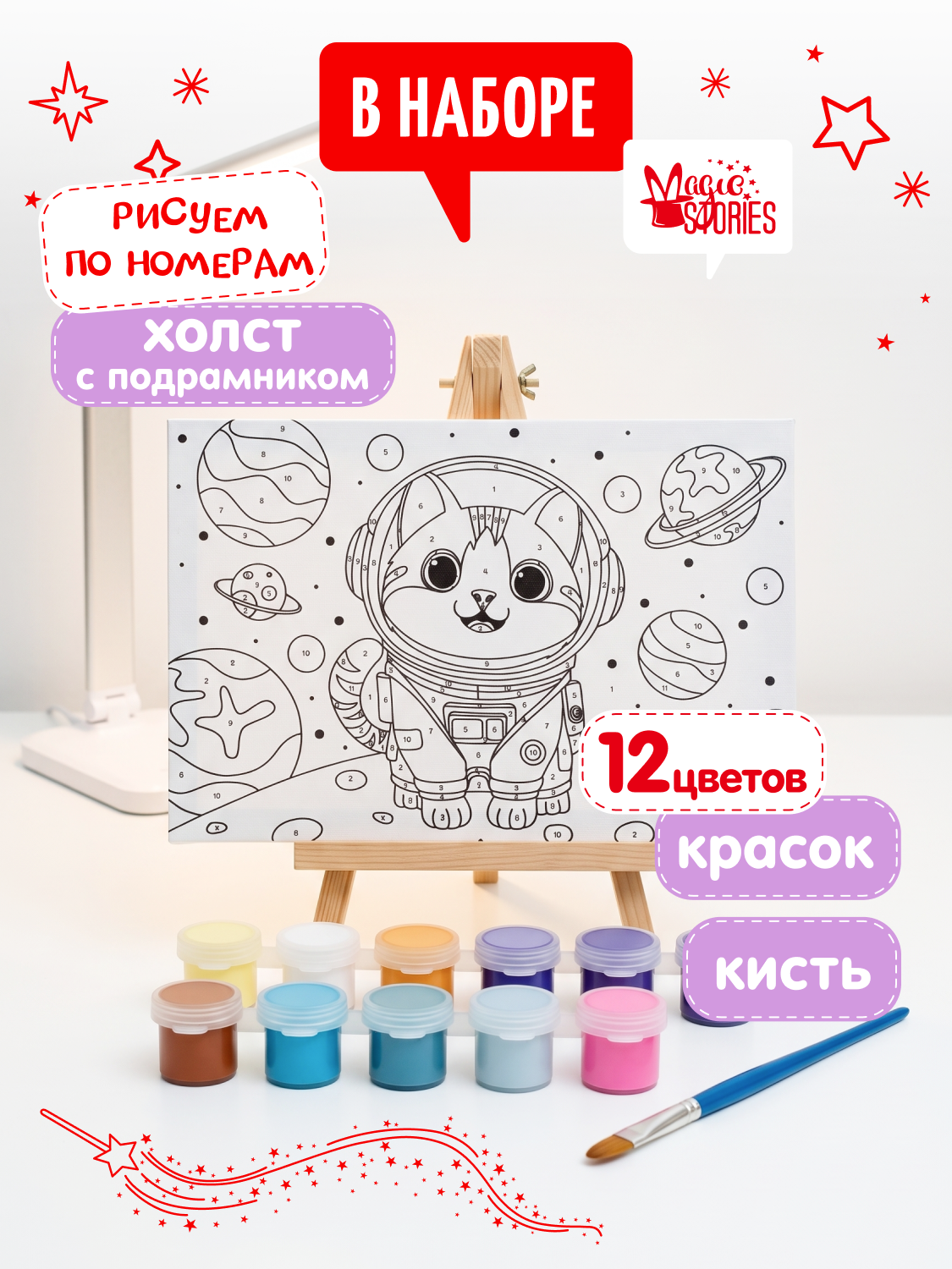 Картина по номерам Magic Stories Кот - фото 2