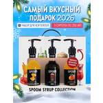 Набор сиропов SPOOM Апельсин сладкий Кола Манго для коктейлей чая и кофе 3шт 250мл + 3 дозатора