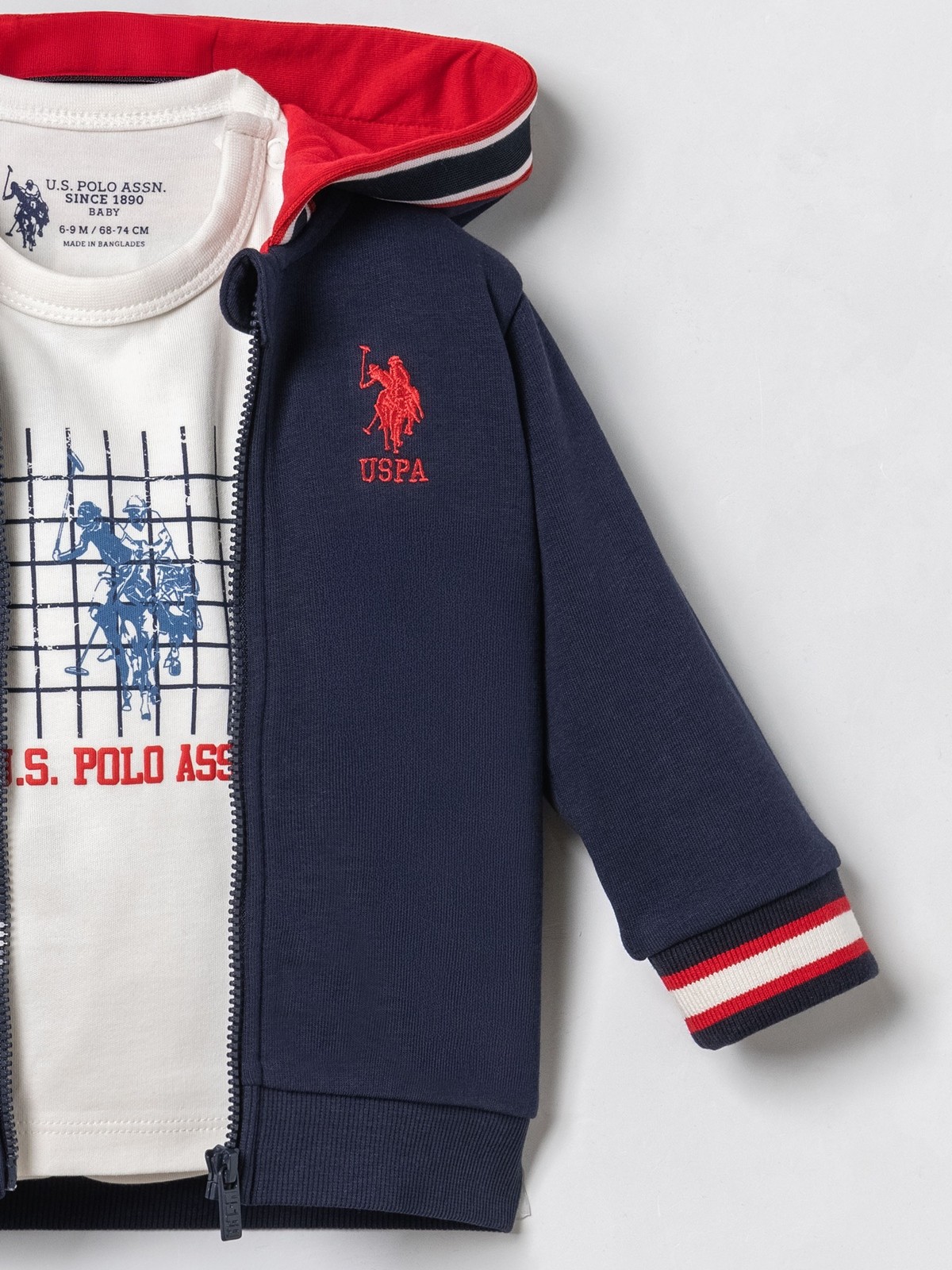 Толстовка с брюками и лонгсливом U.S. Polo Assn USB3133-V1 - фото 4