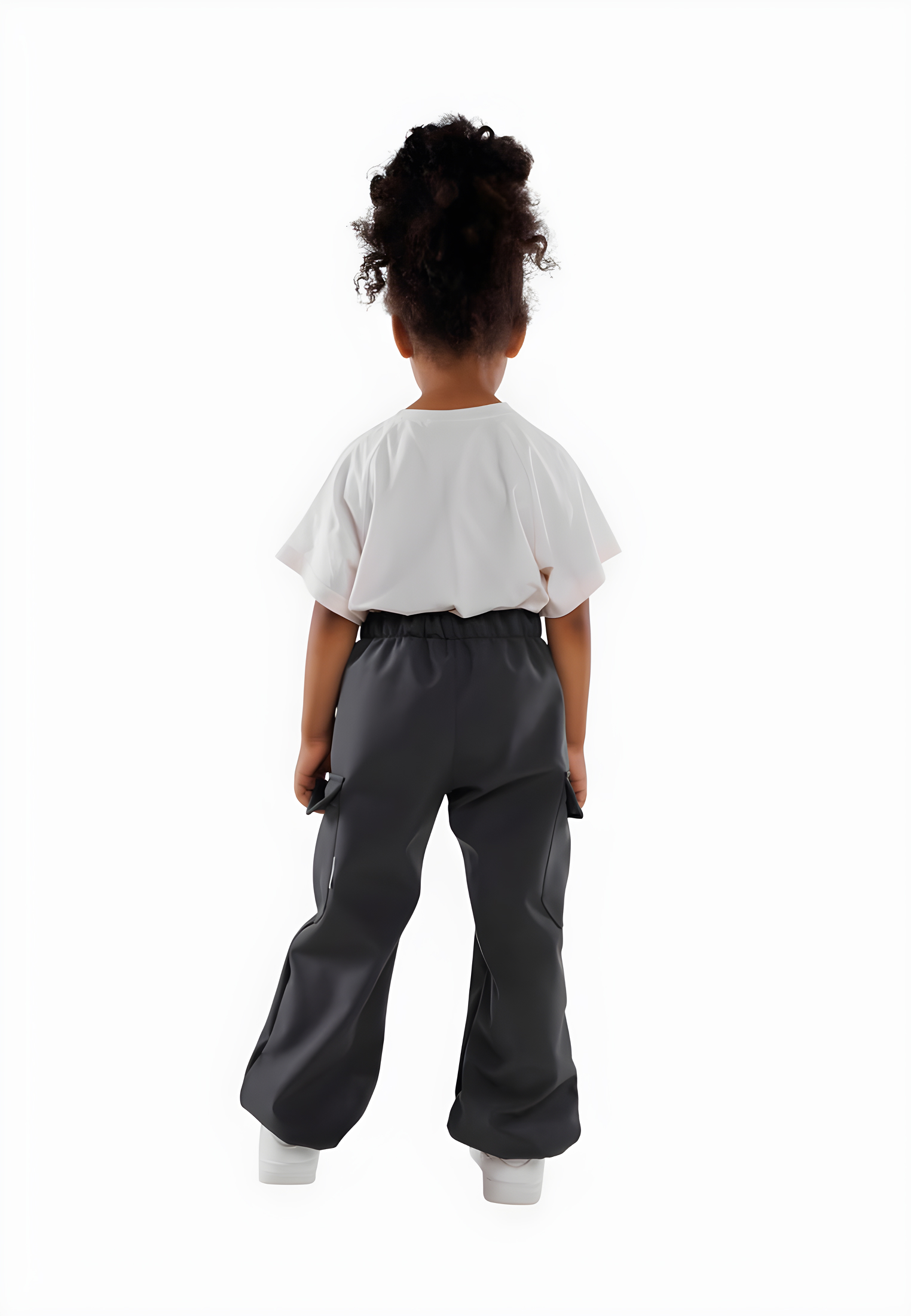 Брюки Little Kiddy jogger_softshelll_темно серый - фото 2