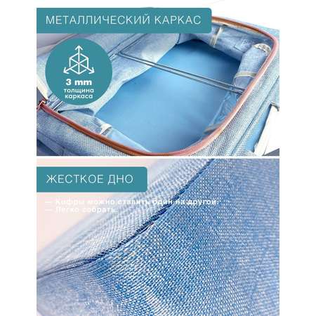 КОФР ГЕЛЕОС для хранения вещей и одежды оксфорд 40х30х20 см 24л