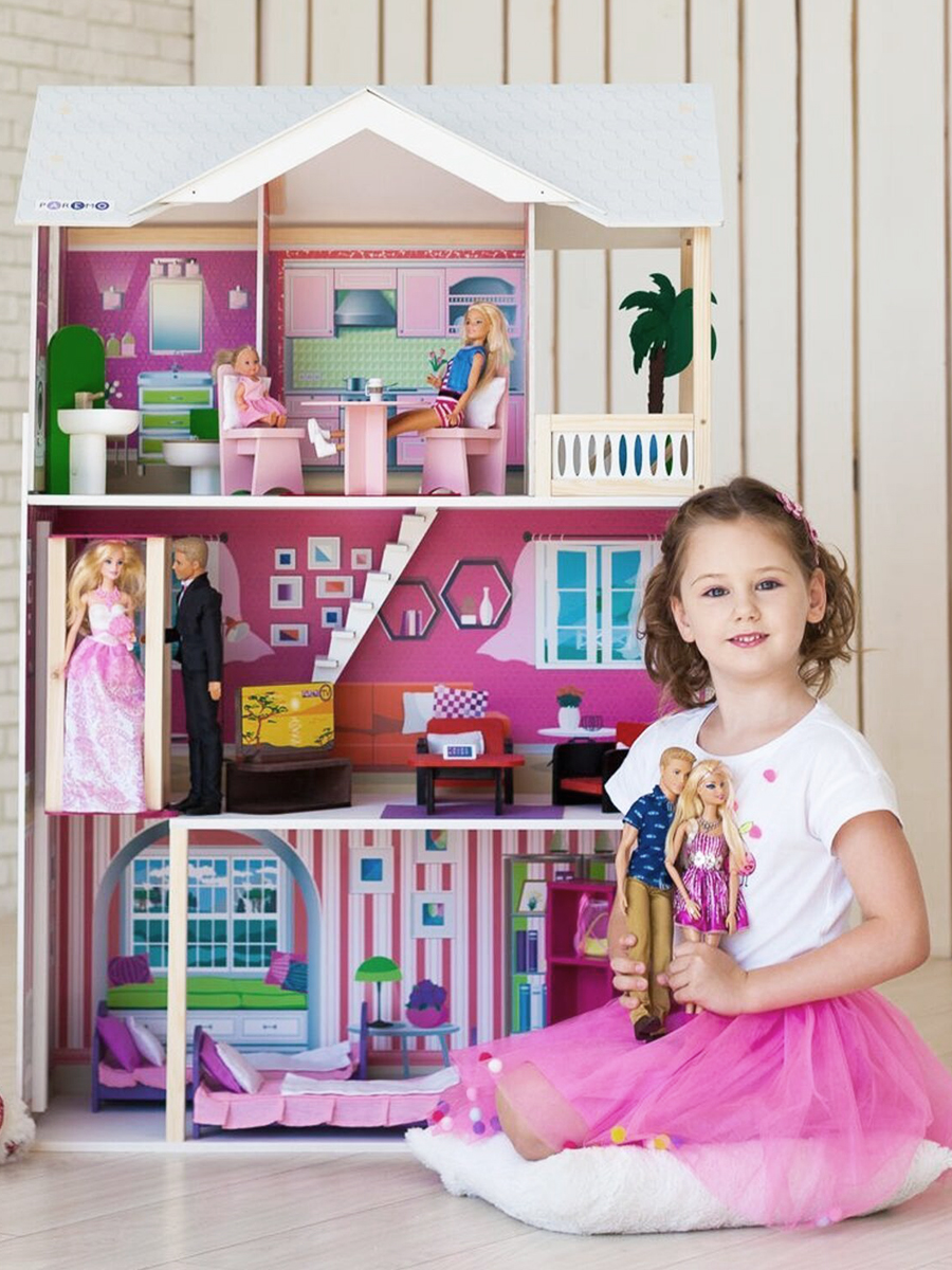 Домик для кукол PAREMO 121 см с мебелью PD318-15 - фото 3
