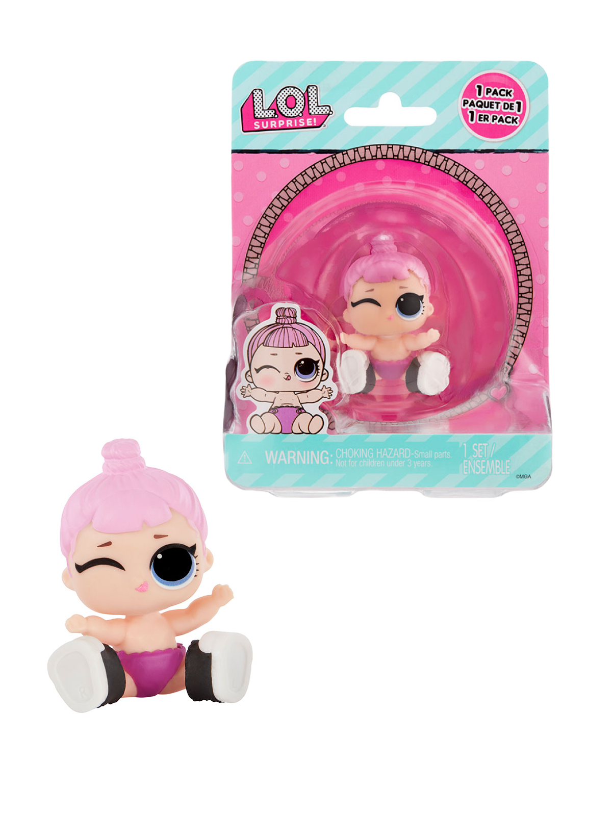 Кукла мини L.O.L. Surprise! opp Lil Sis Коузи Бэйби 987390 розовая lil sis - фото 6