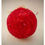 Украшение ёлочное Магия праздника Шар кристалл красный