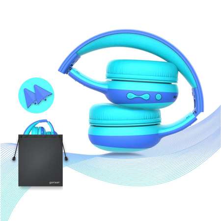 Наушники Gorsun E61 blue bluetooth