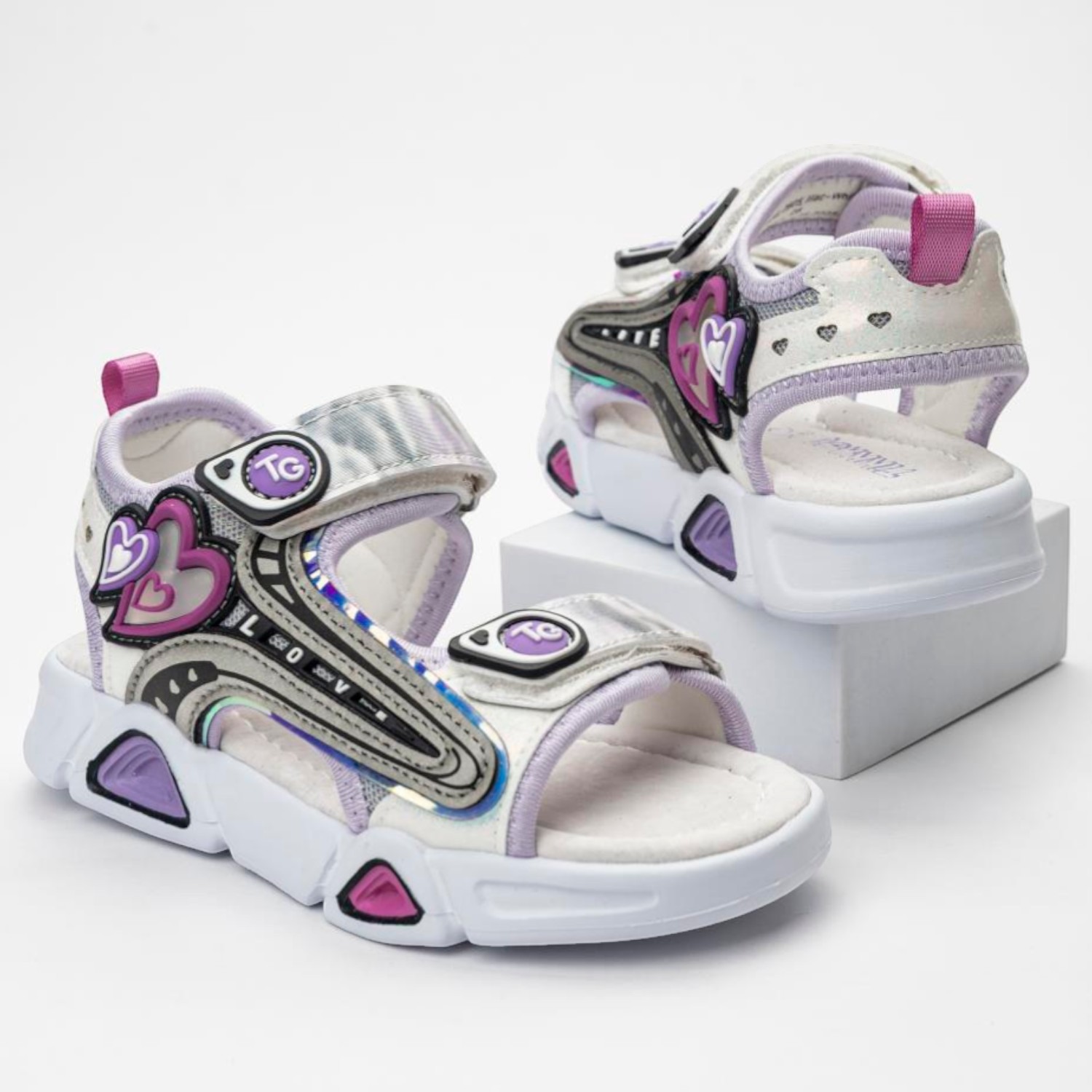 Сандалии TikkaGo 7F18_2605_lilac-white - фото 2