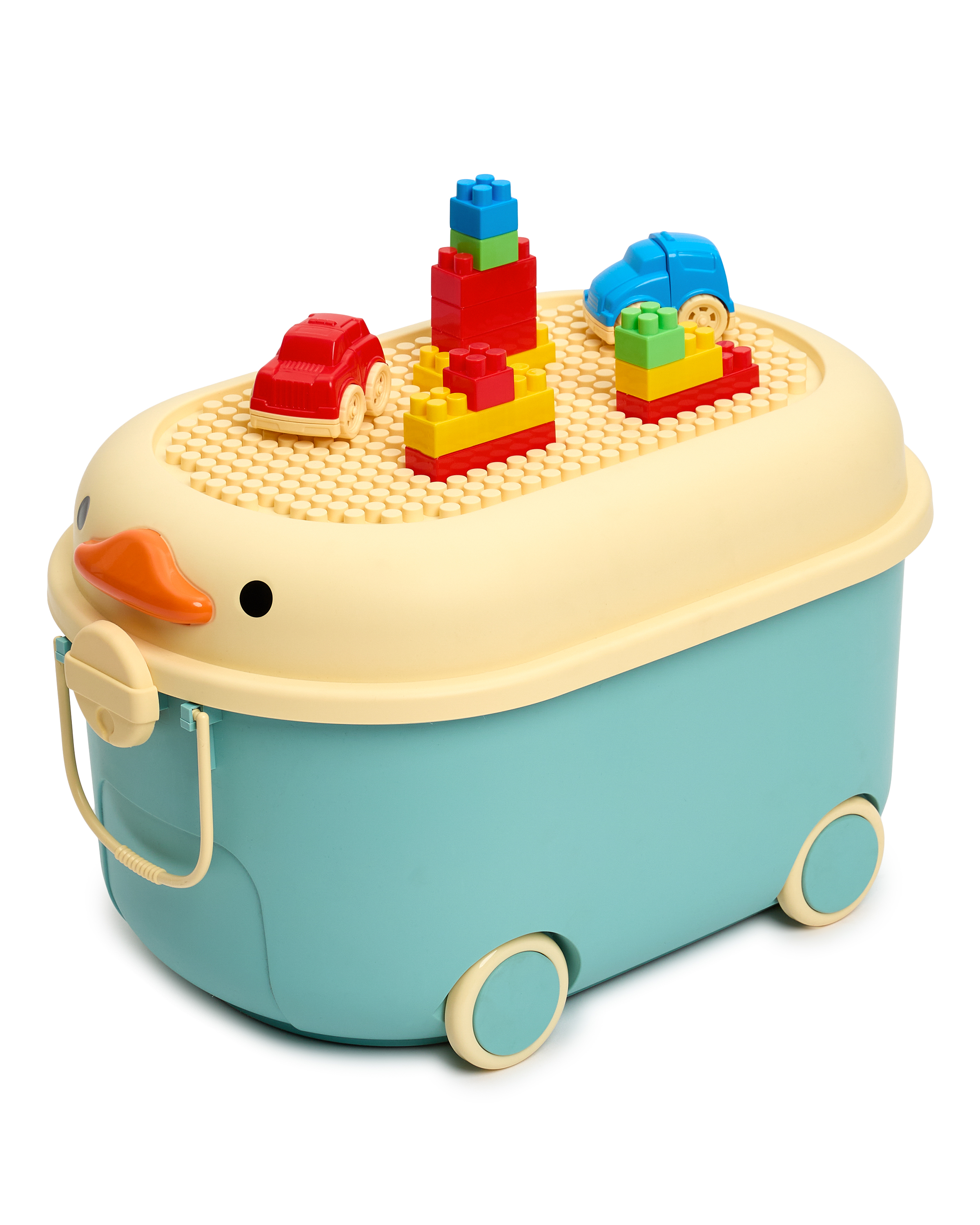 Ящик для хранения игрушек BabyGo бирюзовый - фото 7