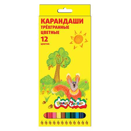 Карандаши цветные Каляка-Маляка 12 шт.