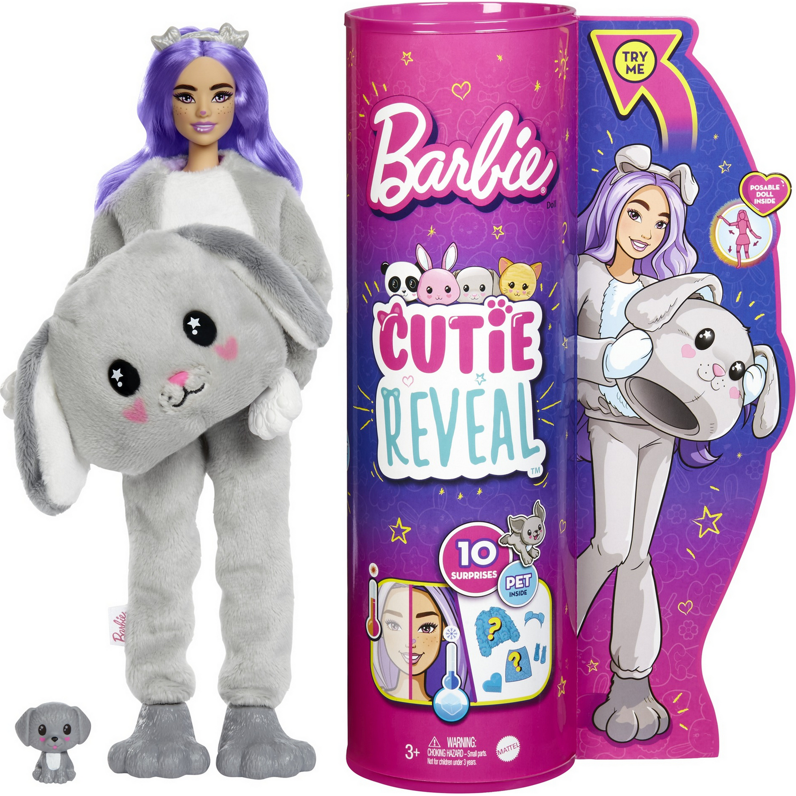 Кукла модельная Barbie Cutie Reveal Щенок HHG21 - фото 7