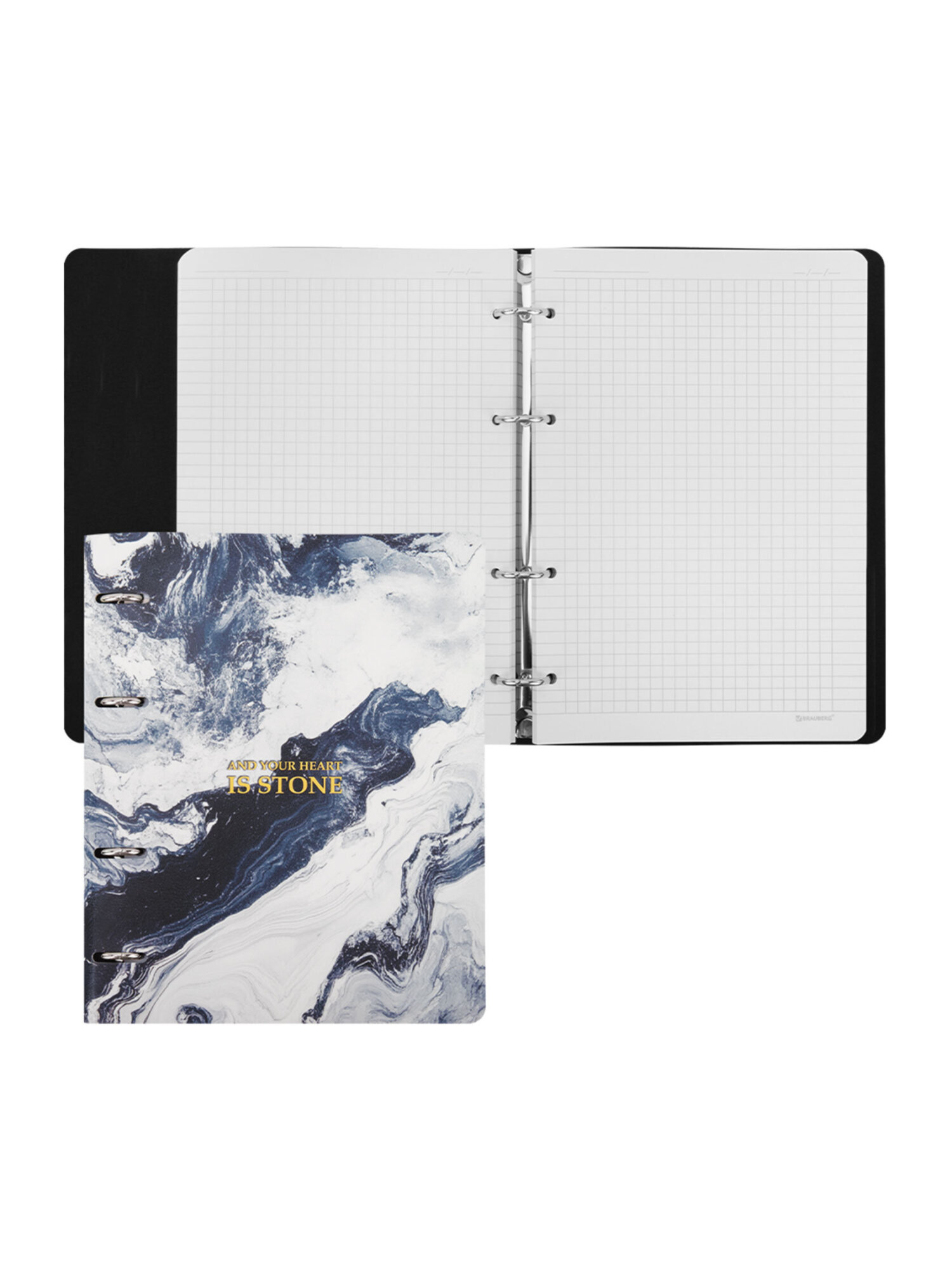 Тетрадь со сменным блоком Brauberg клетка 120 лист. - фото 7