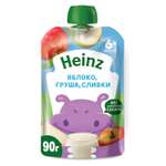 Пюре Heinz яблоко-груша-сливки 90г с 6месяцев