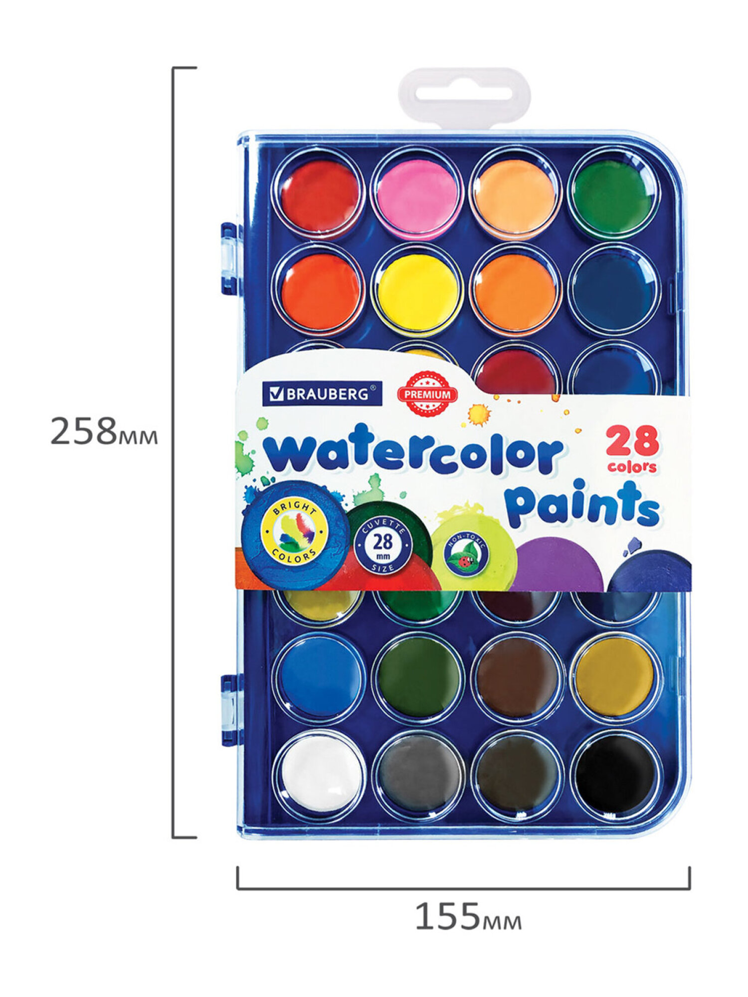 Краски акварель Brauberg 28 цв. - фото 12