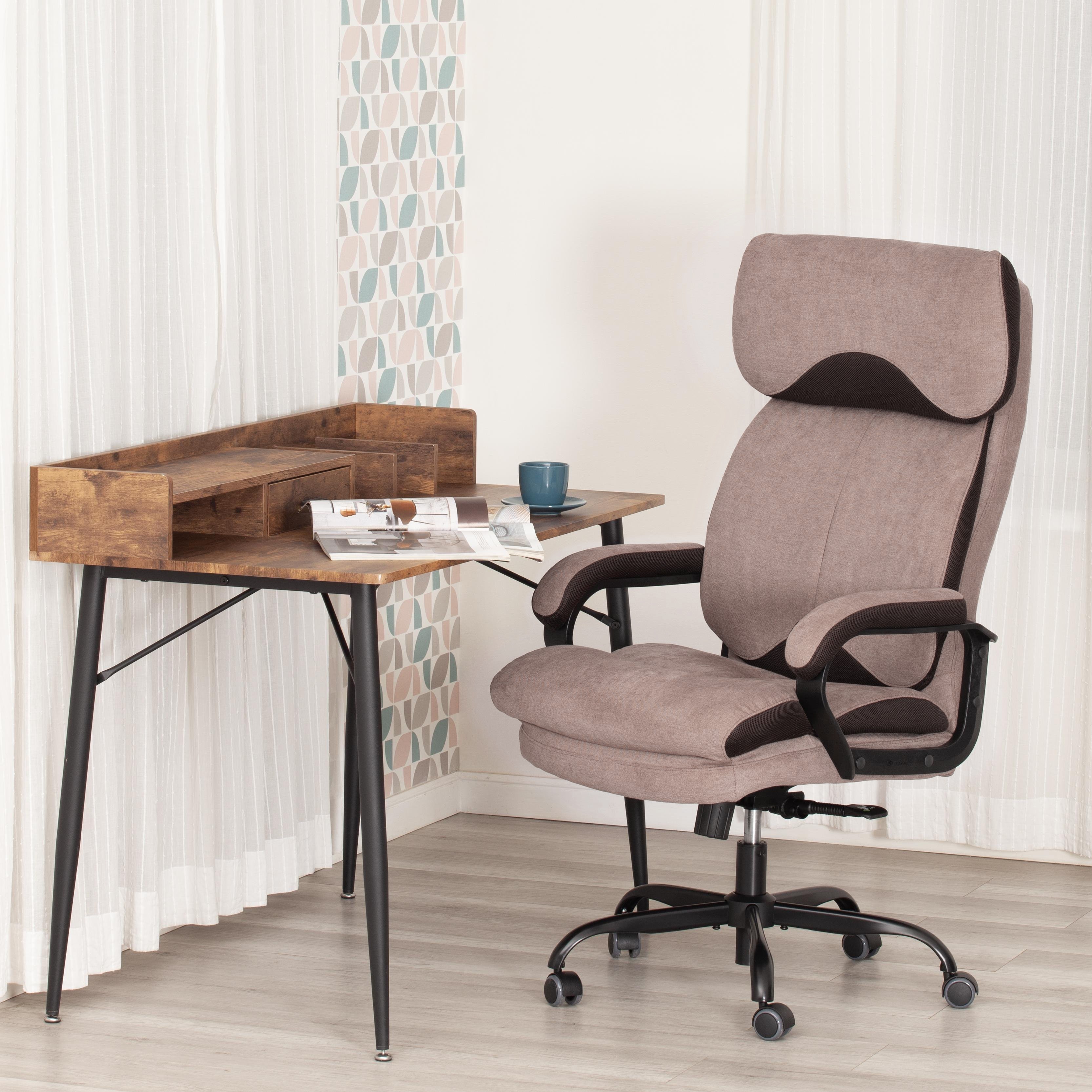 Компьютерное кресло TETCHAIR Дюк МеталБл светло-коричневый - фото 2