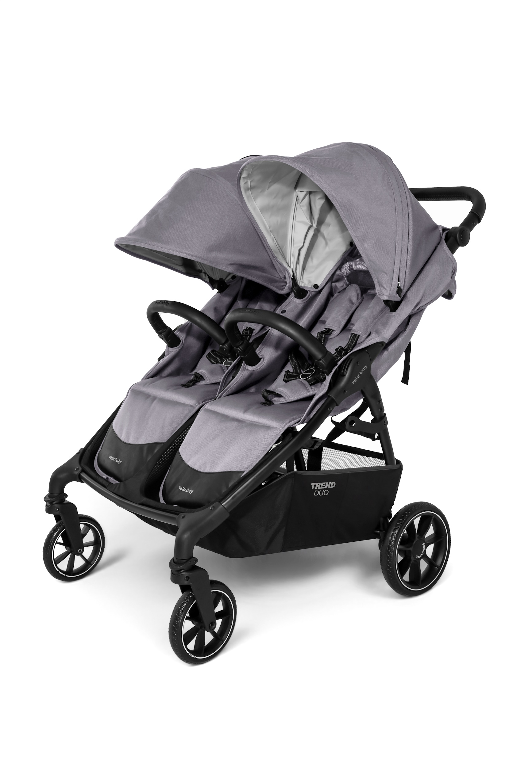 Коляска прогулочная для двойни Valco baby Snap Duo серый - фото 2