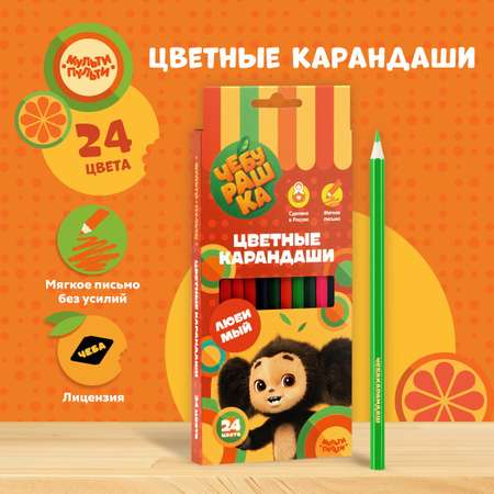 Карандаши цветные МуЛьти-ПуЛьти 24 шт.