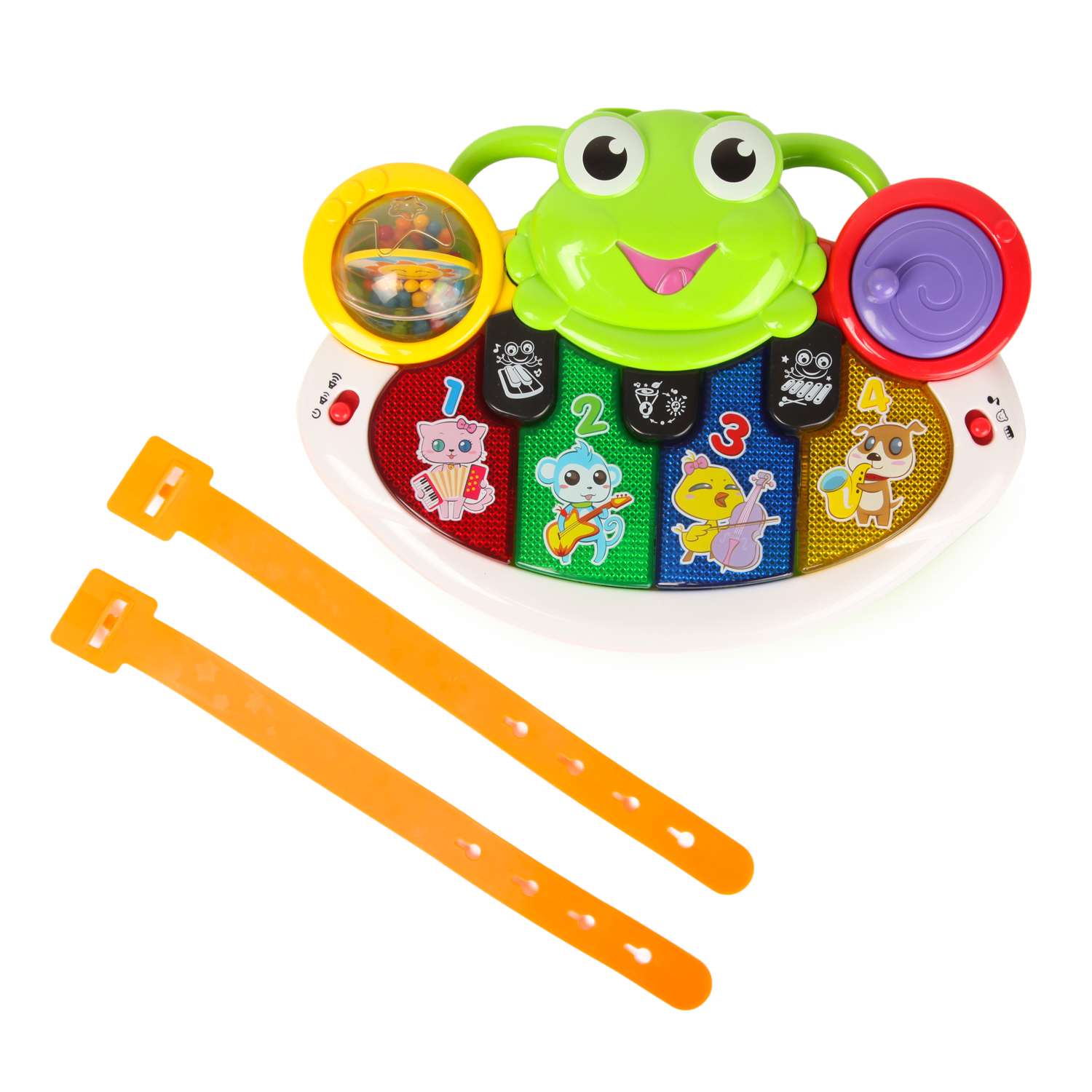 Игрушка музыкальная BabyGo Лягушка пианино - фото 1