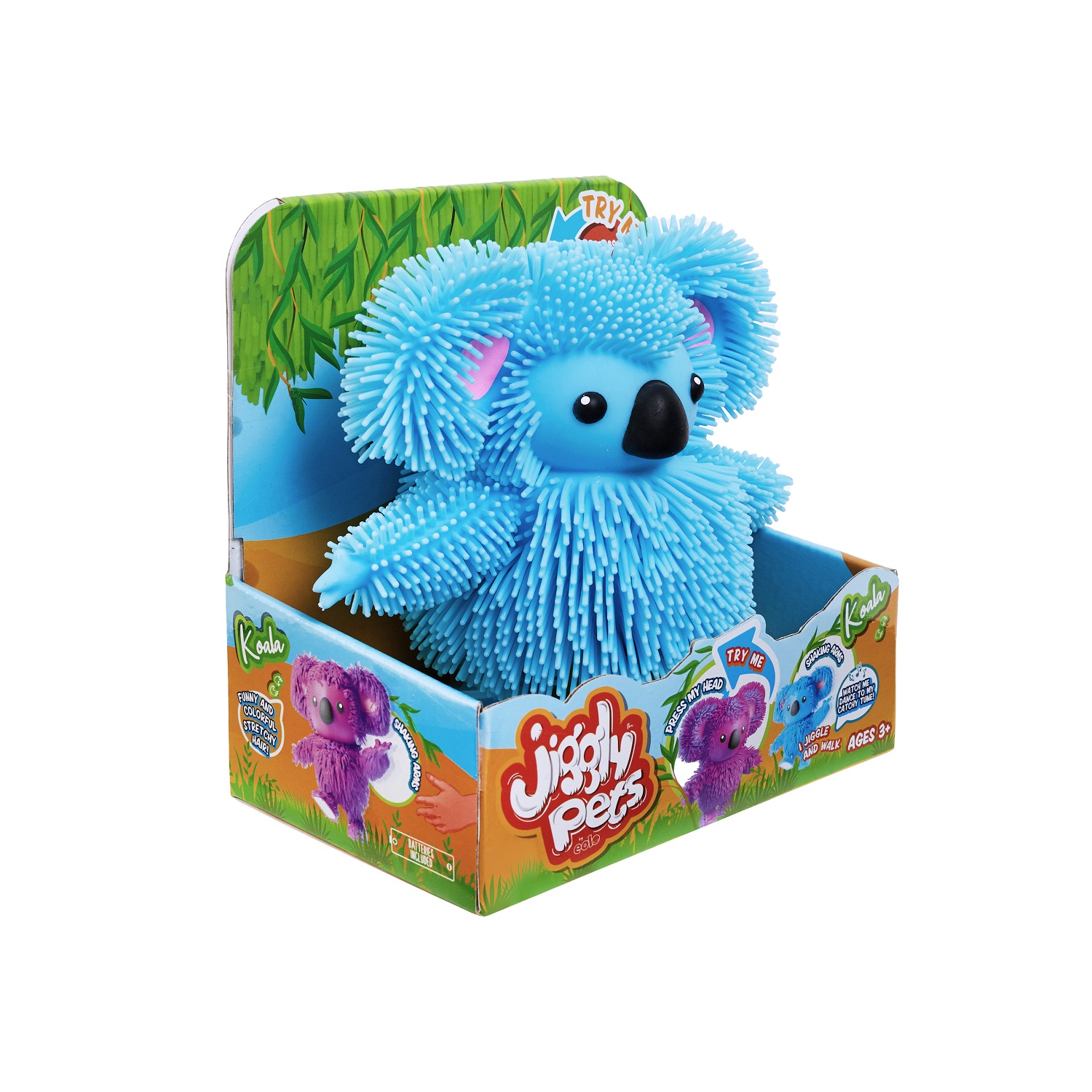 Игрушка мягкая Jiggly Pets мишка 16.5 см - фото 6