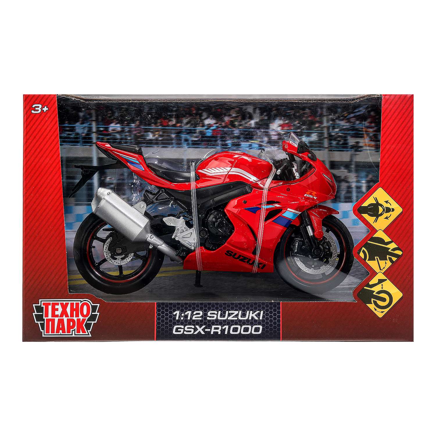 Мотоцикл Технопарк Suzuki Gsx-r1000 1:12 382947 - фото 1