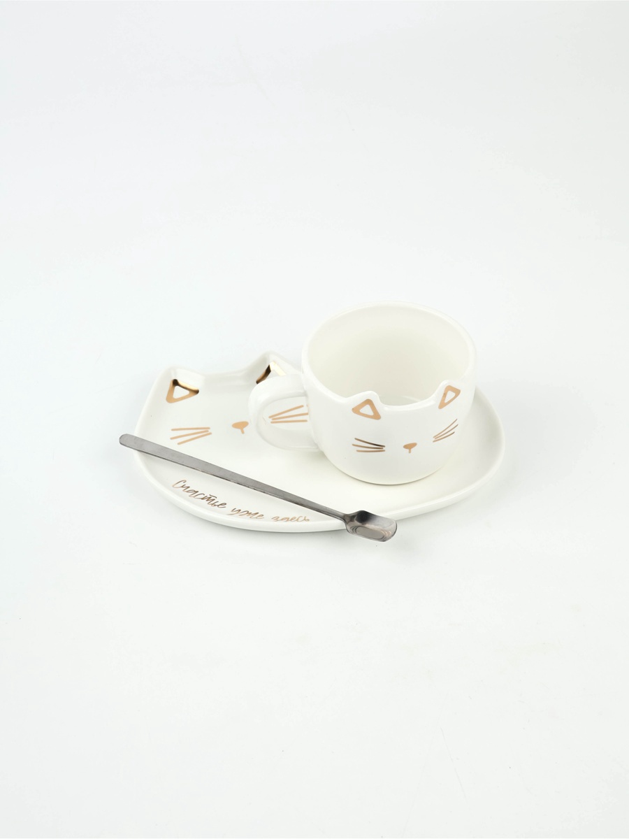 Набор Дорого внимание Счастье уже здесь кружка 200 мл блюдечко - фото 9