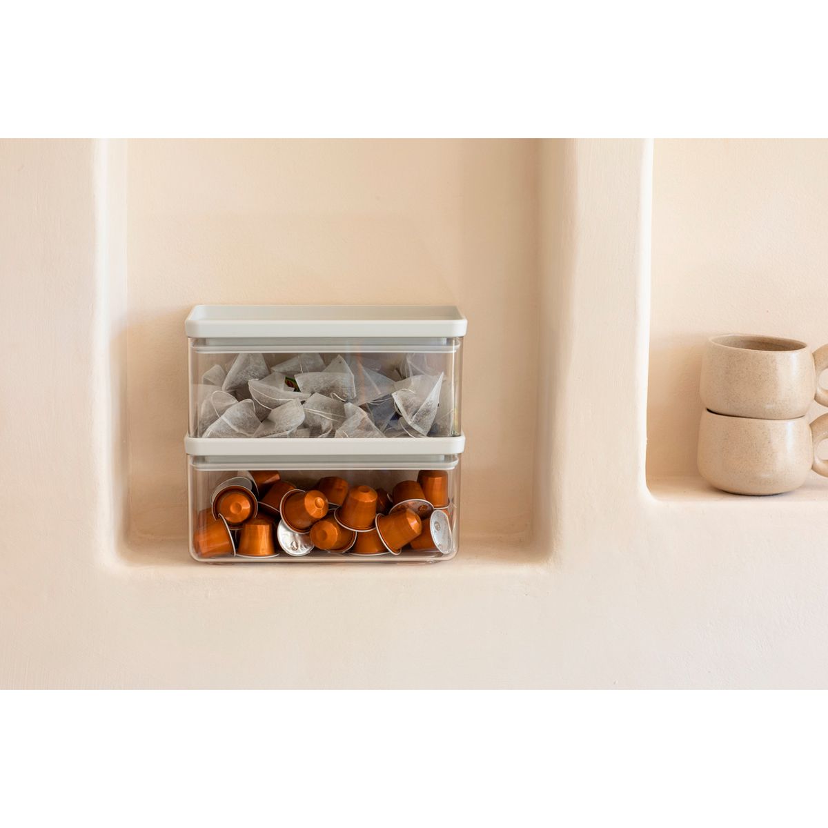 Контейнер модульный Brabantia Tasty+ 1,5л светло-серый 230608 - фото 3