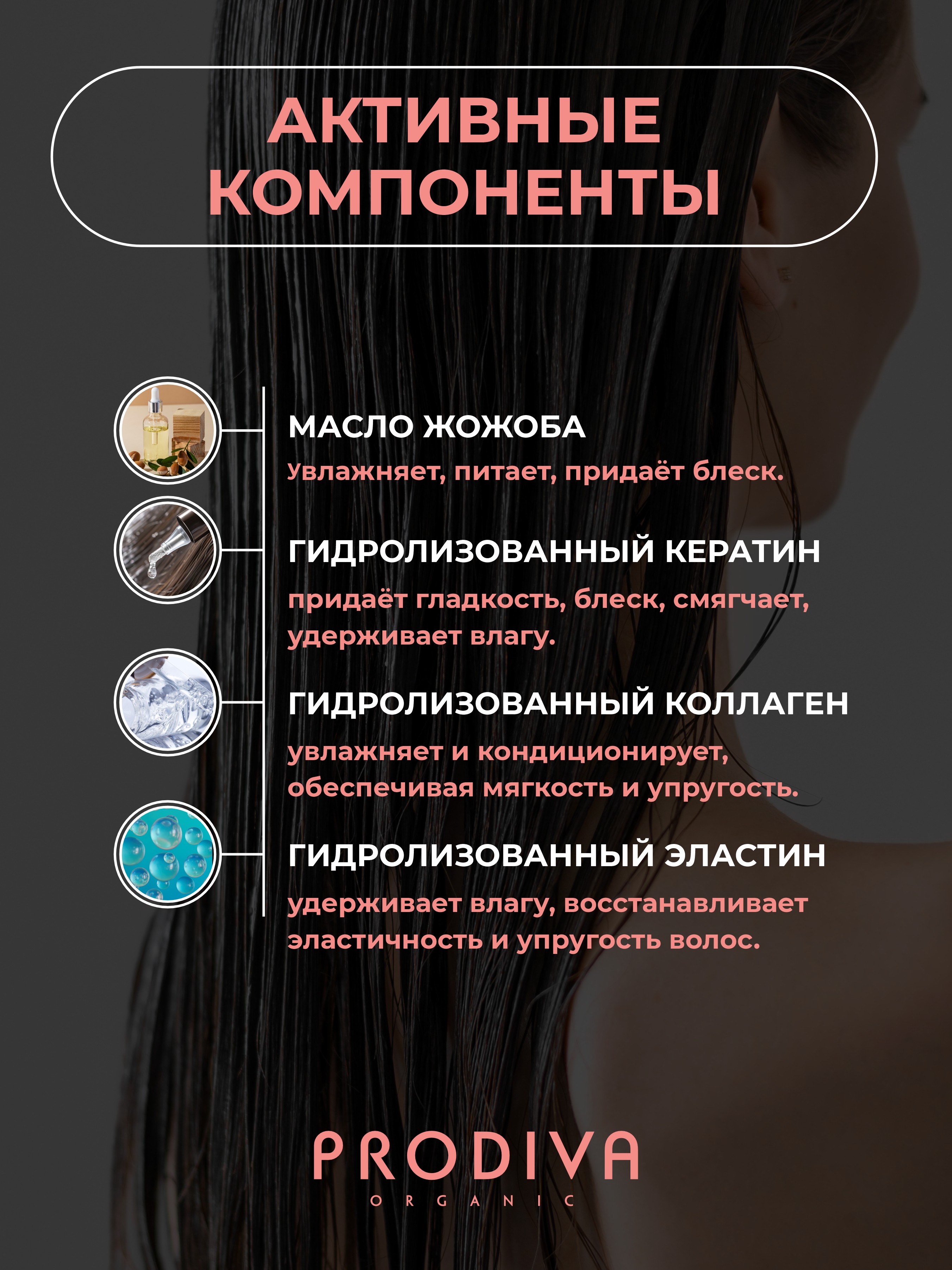 Бальзам PRODIVA базовый бессульфатный 250 мл - фото 3