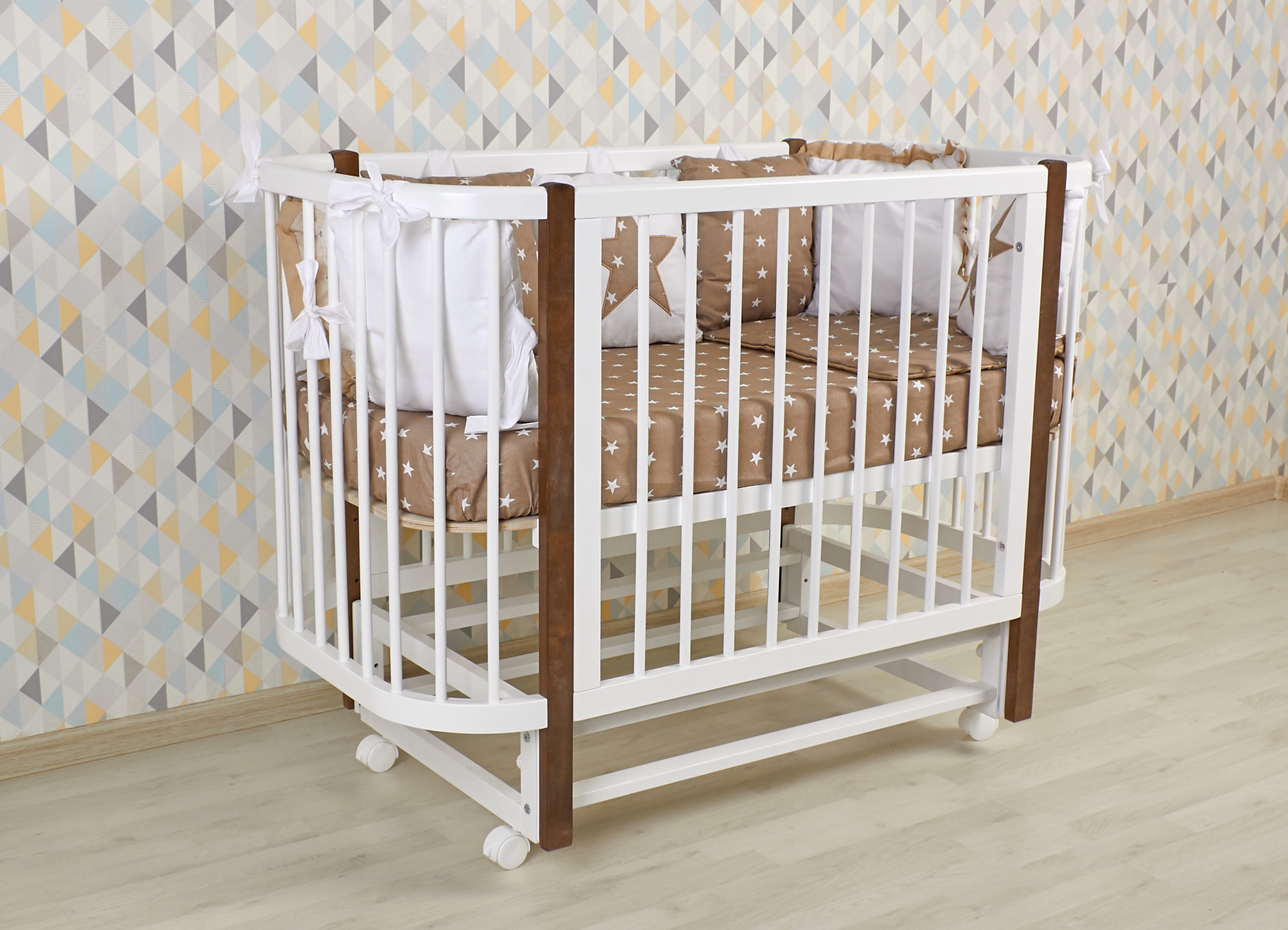 Детская кроватка Polini kids прямоугольная, продольный маятник - фото 21