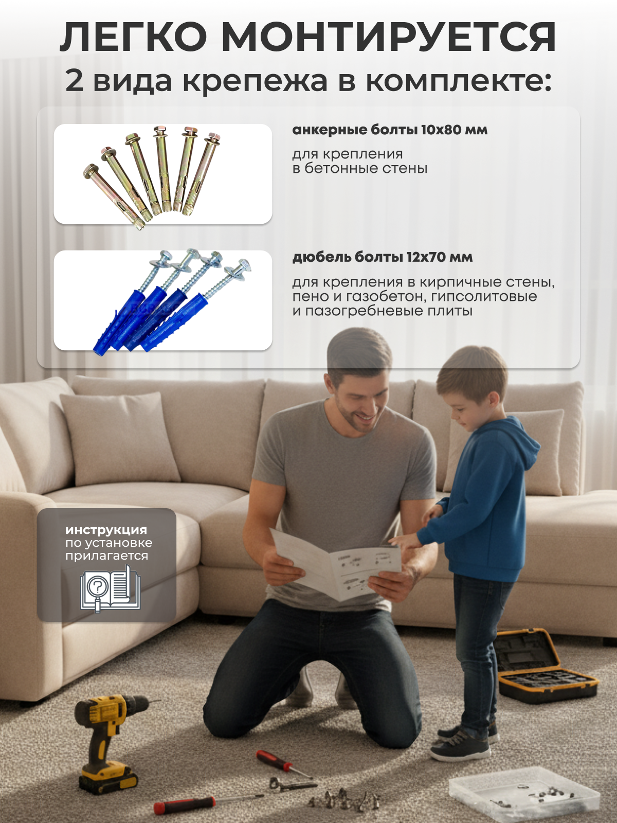 Турник настенный VENOM COMFORT с неопреновыми ручками - фото 7