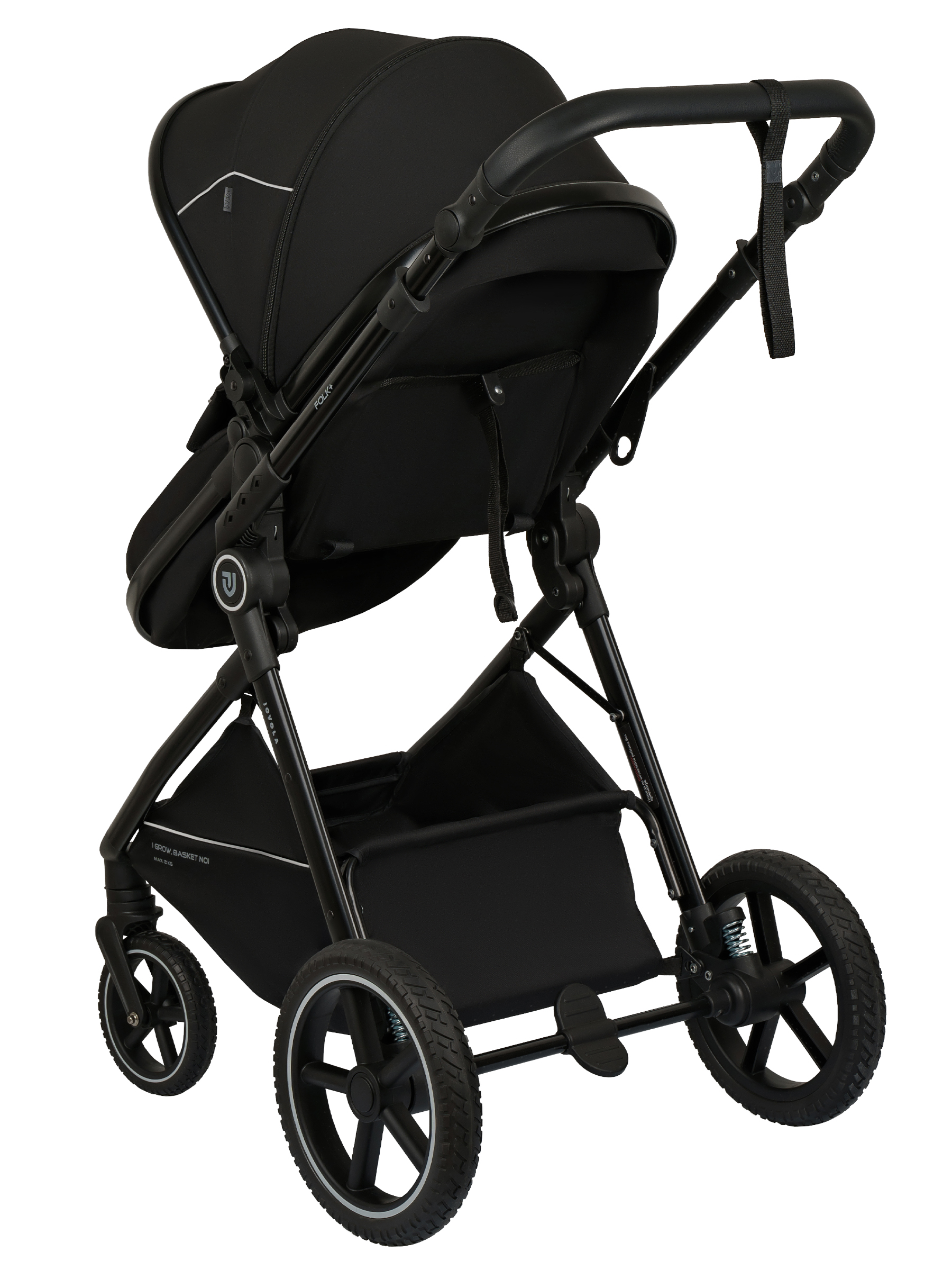 Коляска трансформер JOVOLA Folk+ 3в1 черный - фото 21