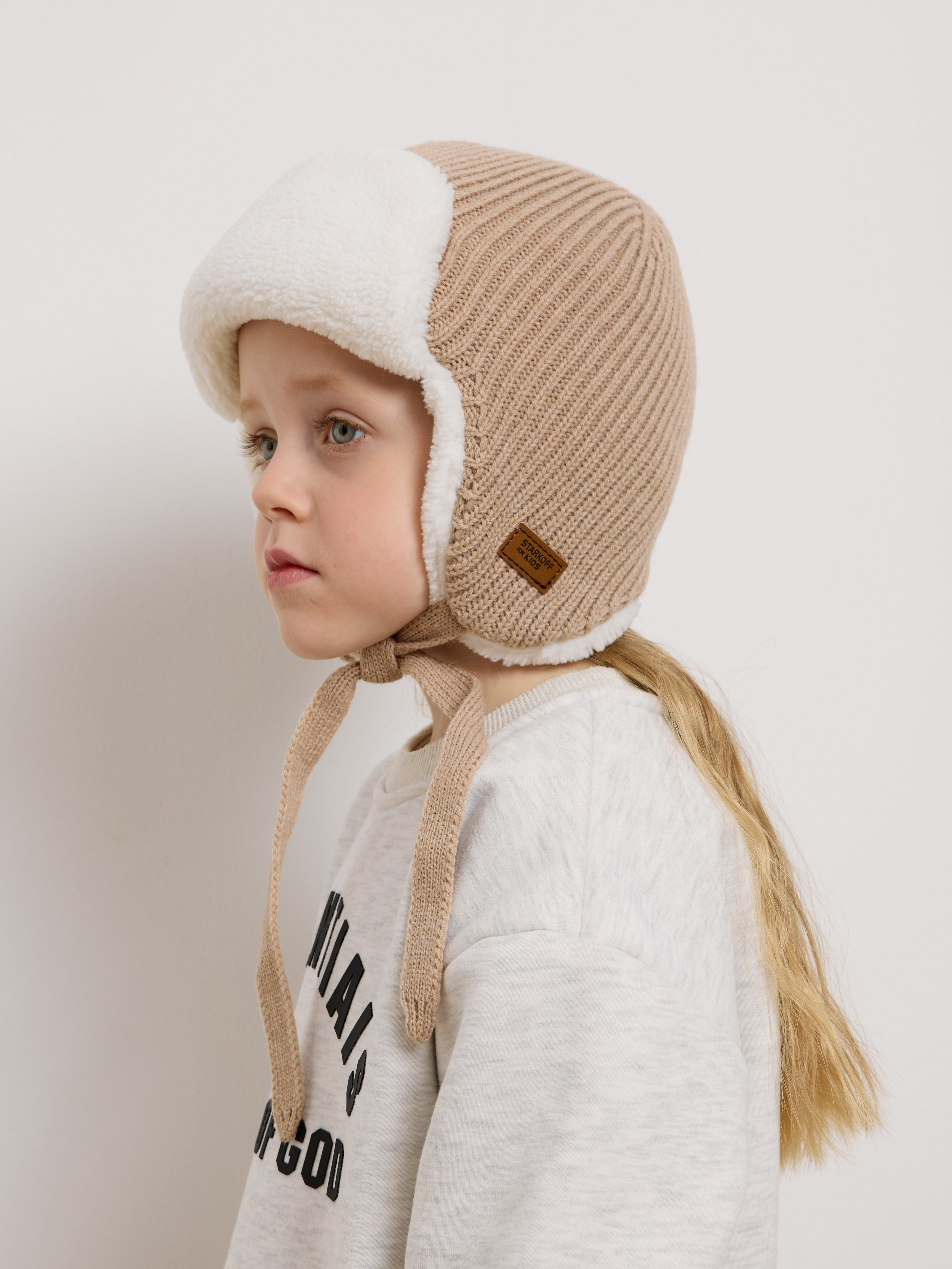Шапка-ушанка Starkoff Kids Д301112 - фото 12