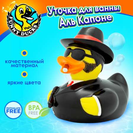 Игрушка Funny ducks Аль Капоне уточка, для ванны