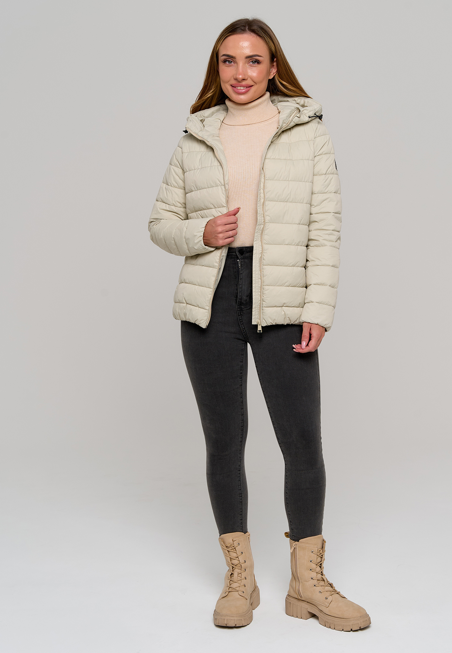 Куртка Stylish AMADEO AJ-8507-бежевый - фото 14