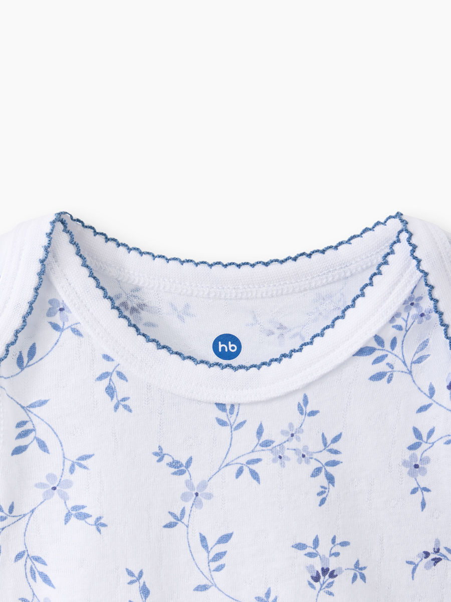 Боди 2 шт Happy Baby 90154-0_blue-flowers - фото 8