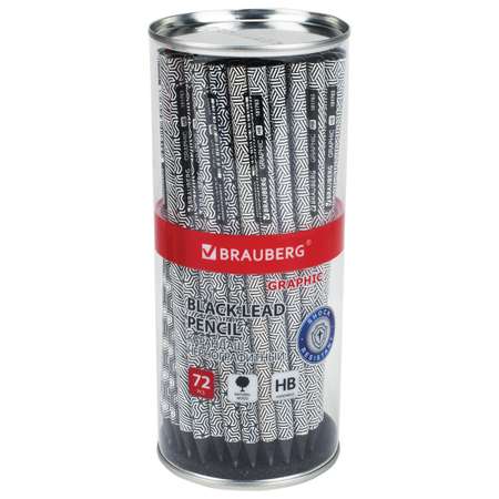 Карандаши чернографитные Brauberg 72 шт.