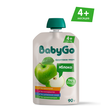Пюре BabyGo Яблоко с 4 мес 90 г