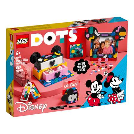 Конструктор LEGO DOTS Mickey Mouse Minnie Mouse блочный