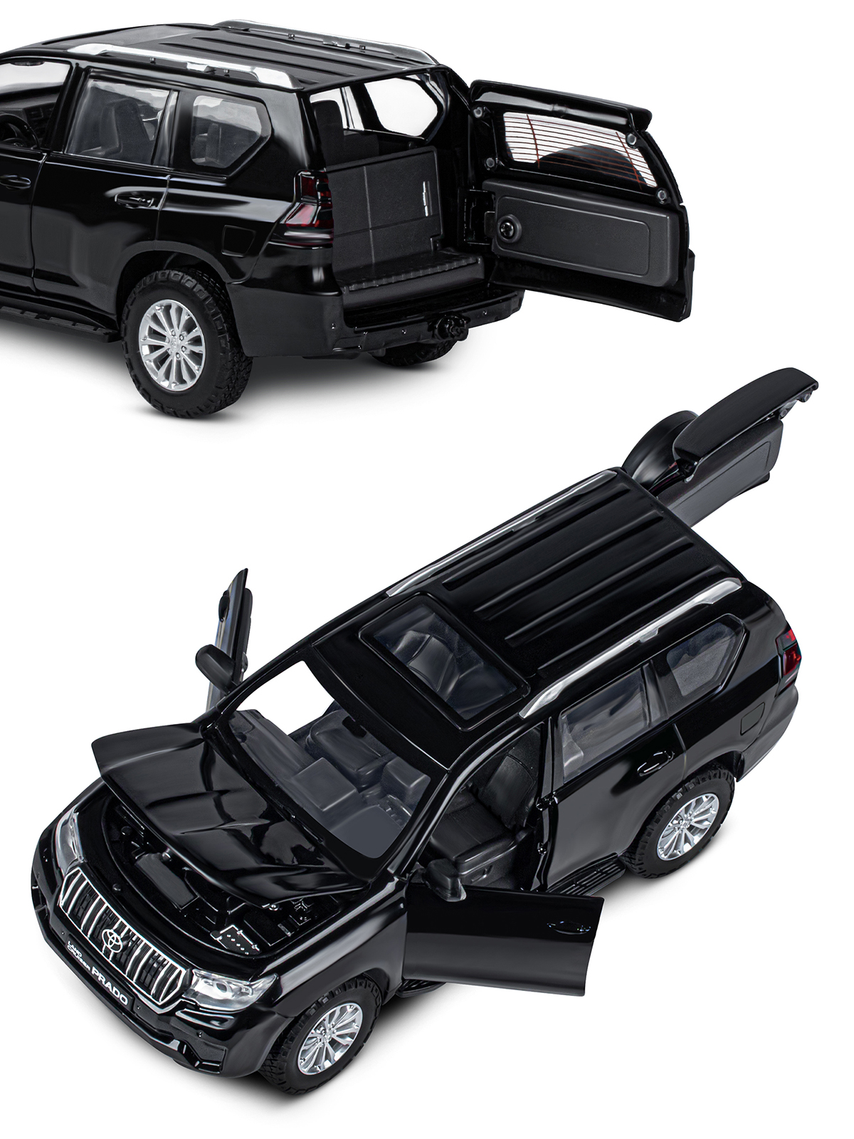 Внедорожник АВТОпанорама Toyota Land Cruiser Prado 1:24 JB1251507 - фото 15