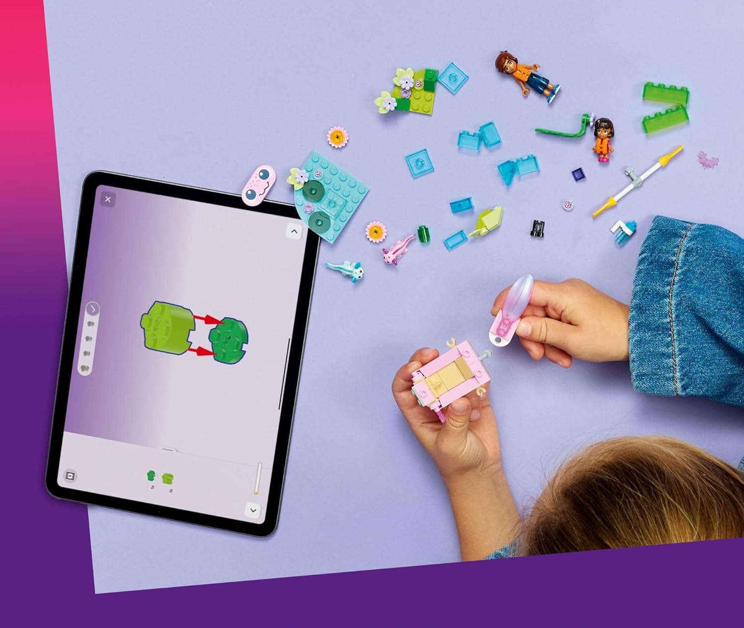 Конструктор LEGO Friends Приключения на лодке Аксолотль 95 дет. - фото 6