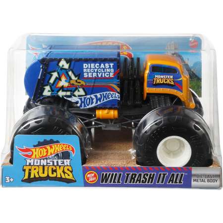 Автомобиль Hot Wheels Monster Tracks 1:24