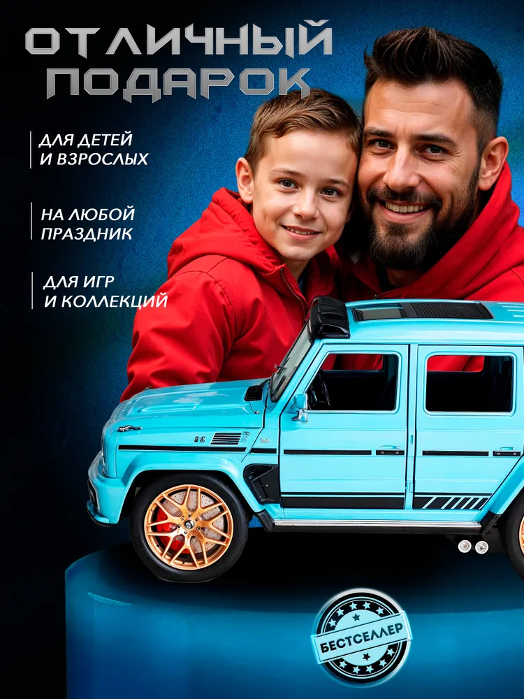 Внедорожник Бестселлер Mercedes 1:24 в ассортименте 02.00.0254.02 - фото 14
