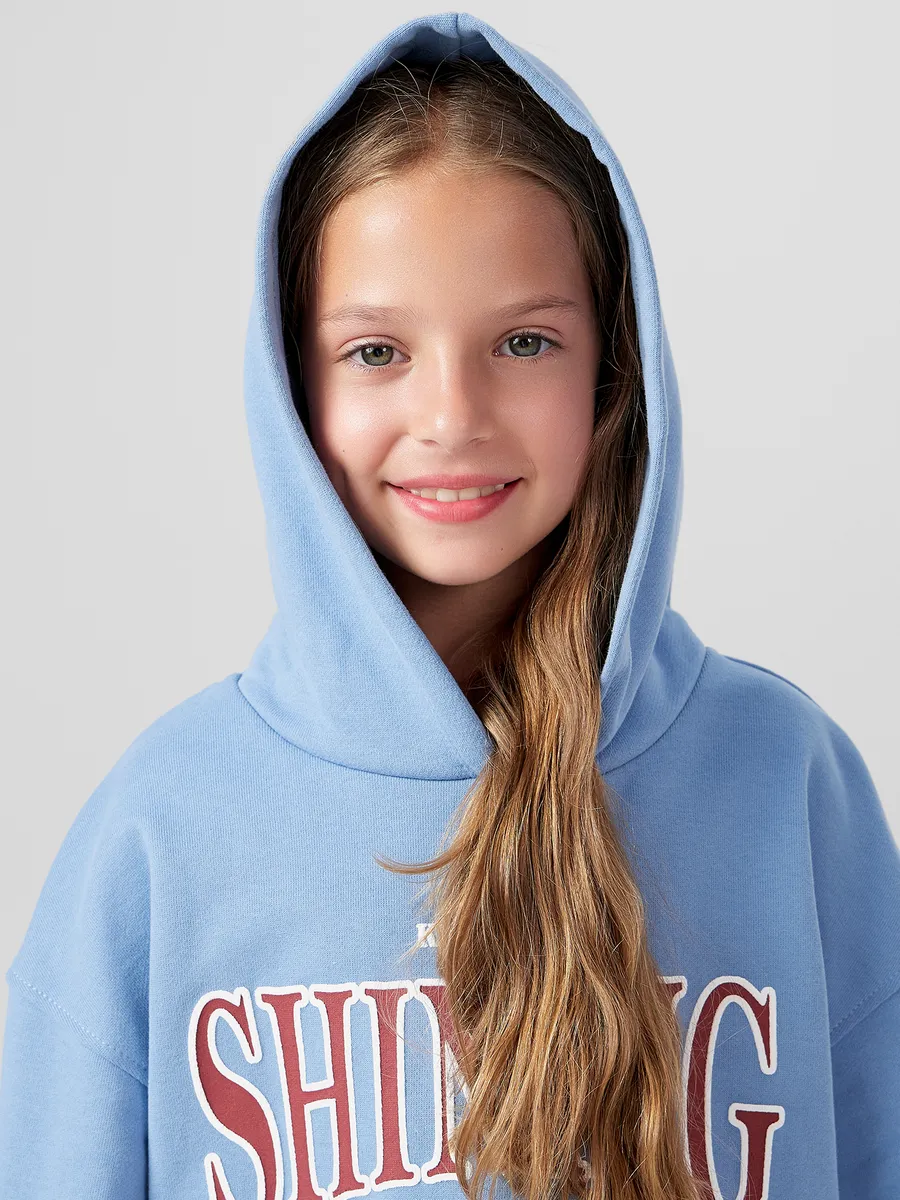 Худи Mark Formelle (Марк Формэль) 127930/пыльно -голубой +печать - фото 9