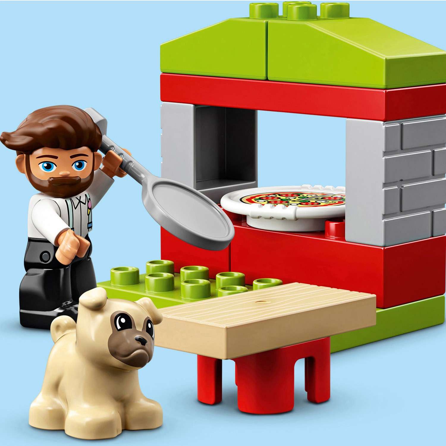Конструктор LEGO DUPLO Town Киоск-пиццерия блочный - фото 7