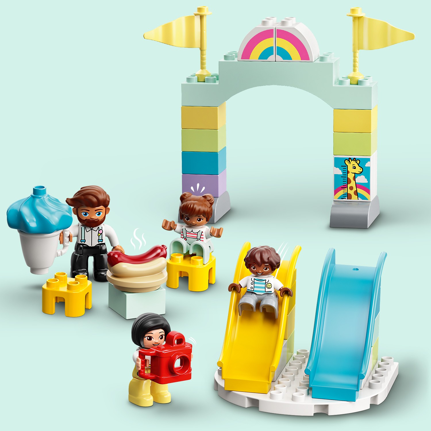 Конструктор LEGO DUPLO Town Парк развлечений блочный - фото 10