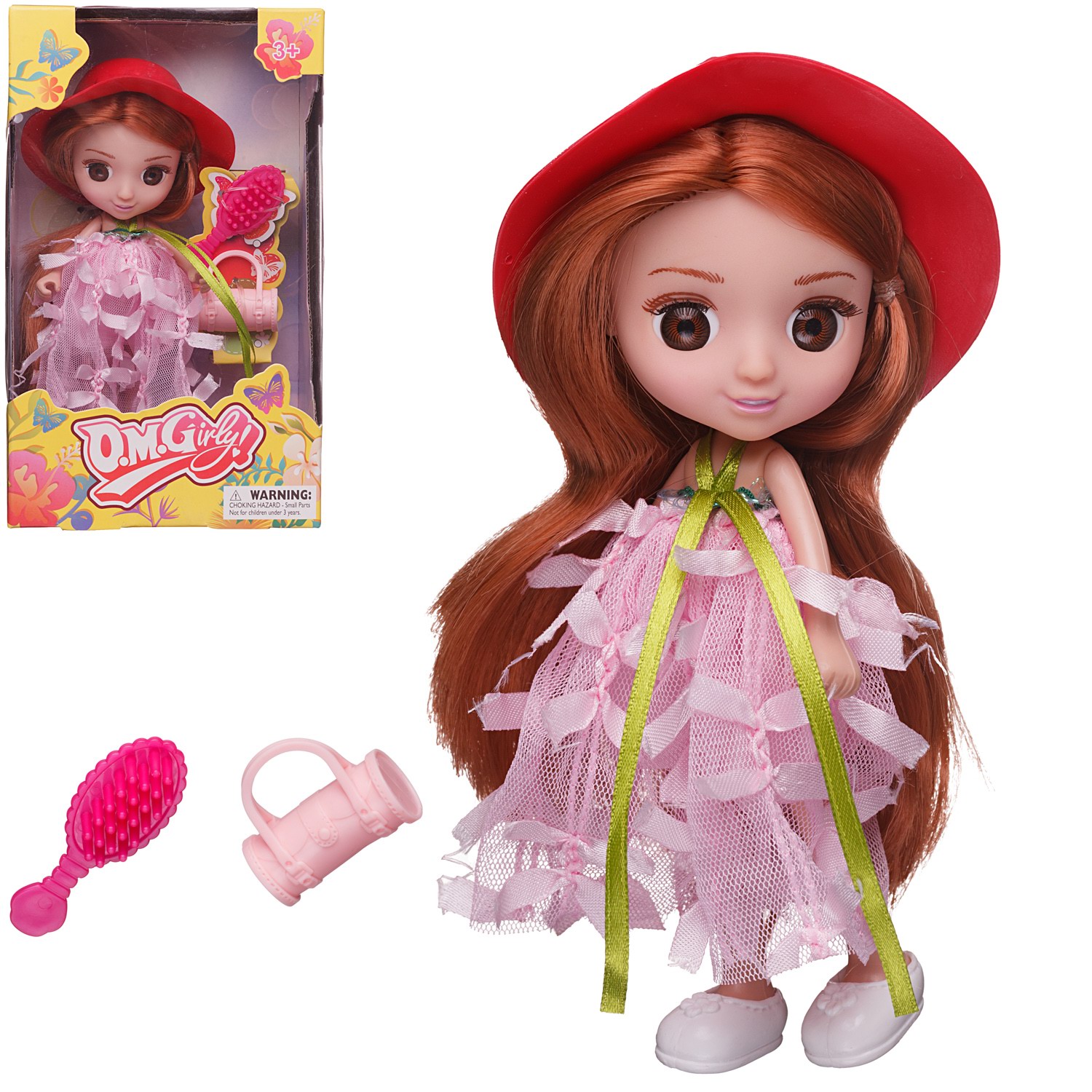 Кукла мини Abtoys 65004/розовое - фото 4