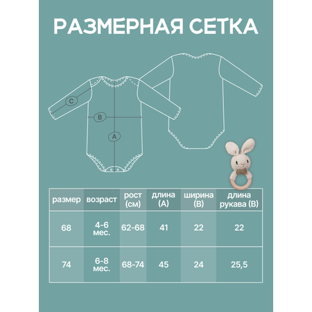 Боди 3 шт MomKid