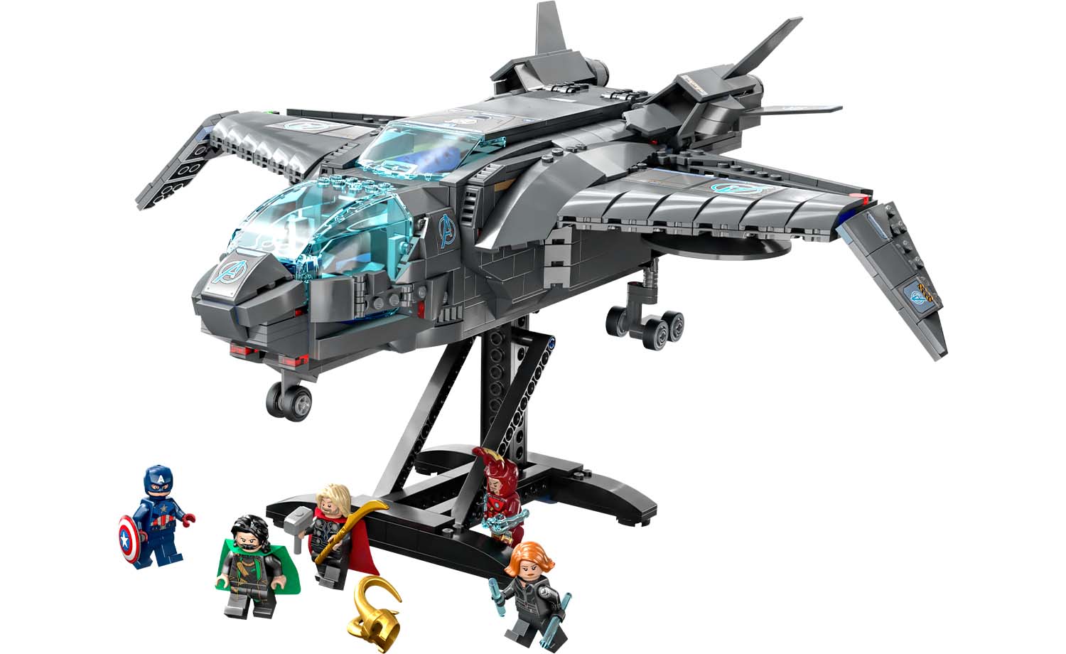 Конструктор LEGO Marvel Super Heroes Квинджет Мстителей блочный - фото 2